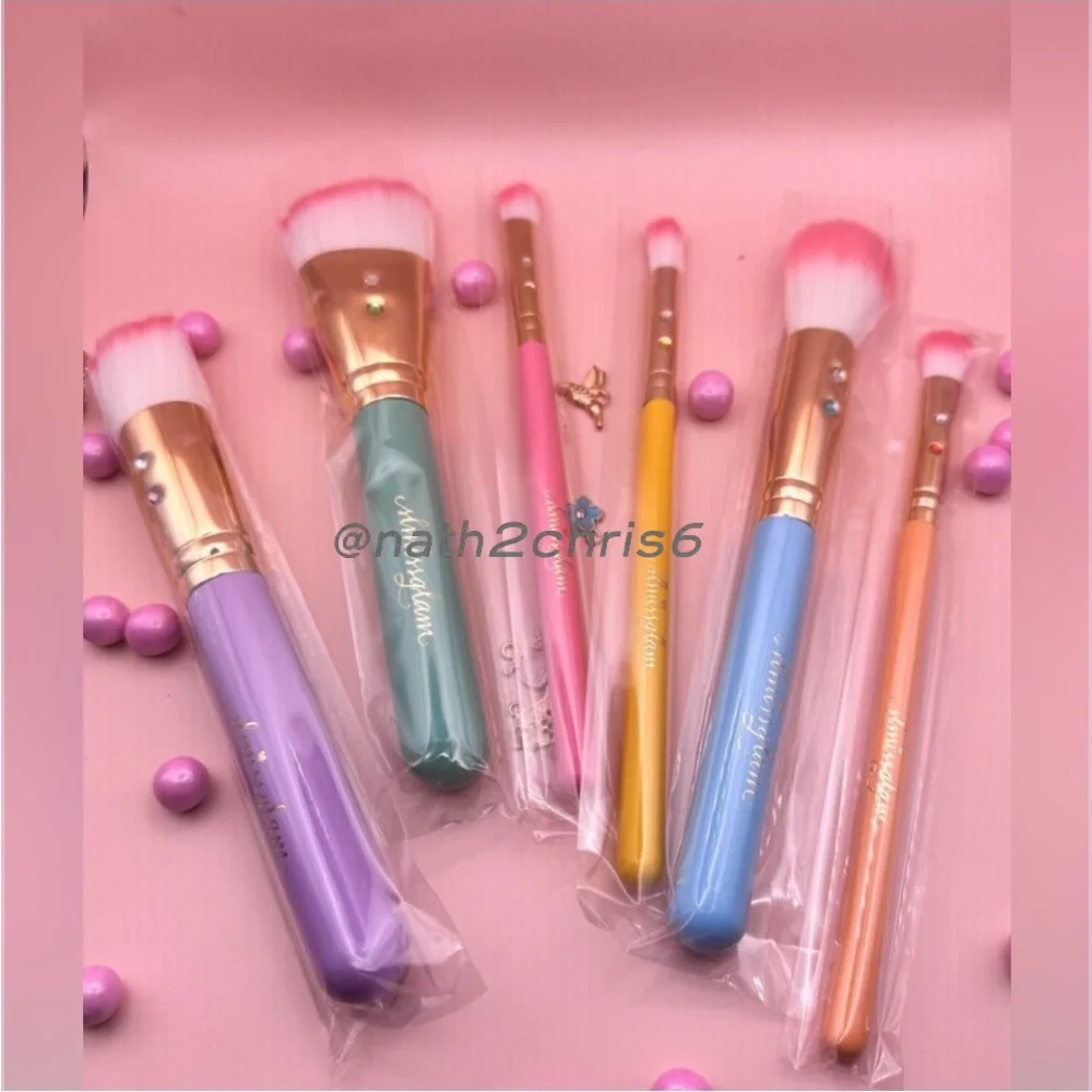 Slmissglam Macaron Brush set Limited Edition. 6pc New